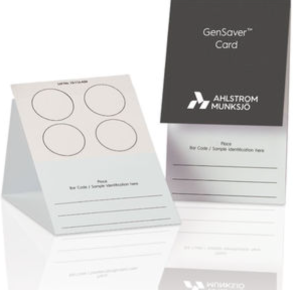 Tarjetas de recolección de muestras biológicas GenSaver de Ahlstrom